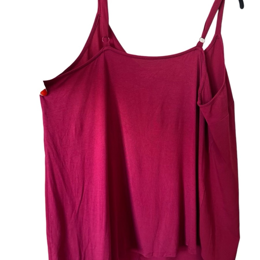 PRETTY RICH BERRY COLOR CAMI PLUS SIZE: 18 #W - Picture 2 of 5